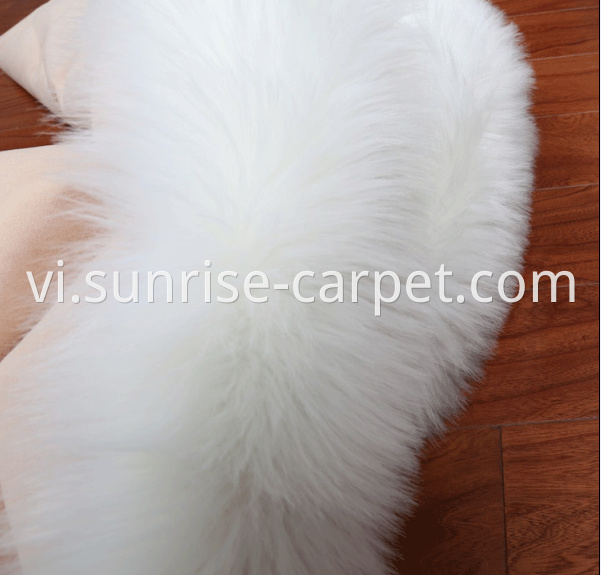 Faux Furs Rug flooring home deco white color